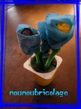 bouquet de fleur bleu