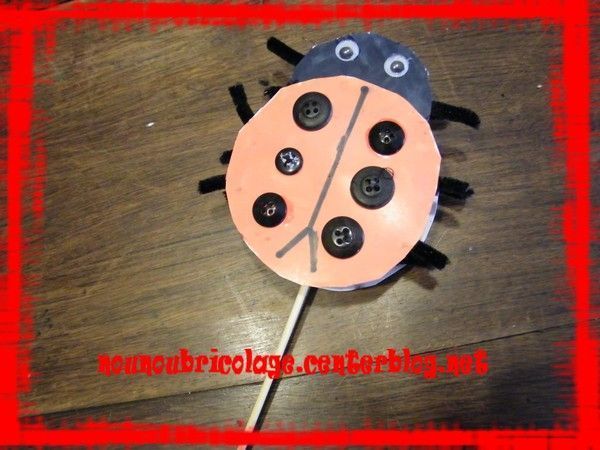 Mini Moulin À Vent Coccinelle X6 Multicolore En Pvc 4X15-KAEMINGK