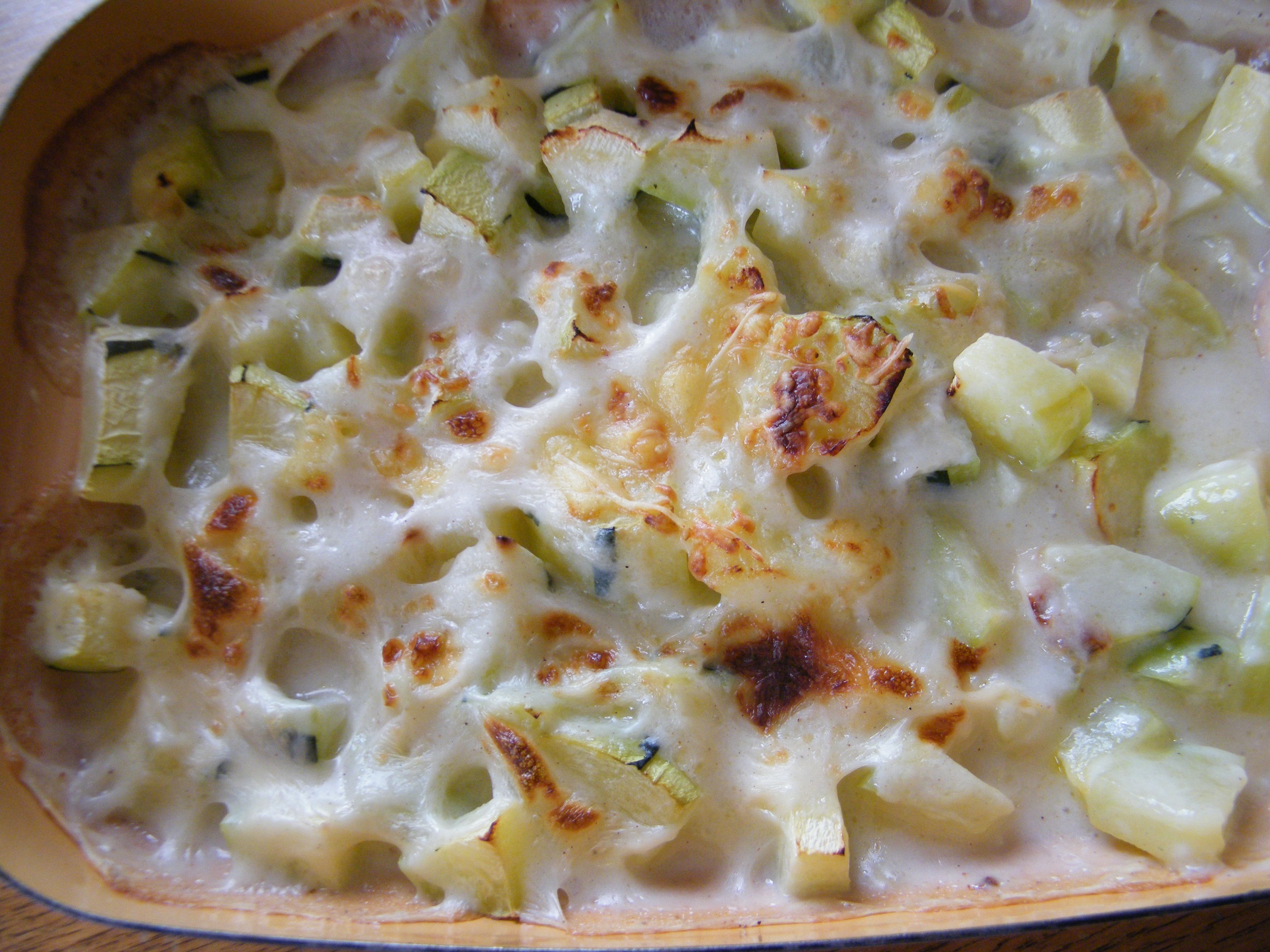 Gratin De Courgettes Sauce Béchamel