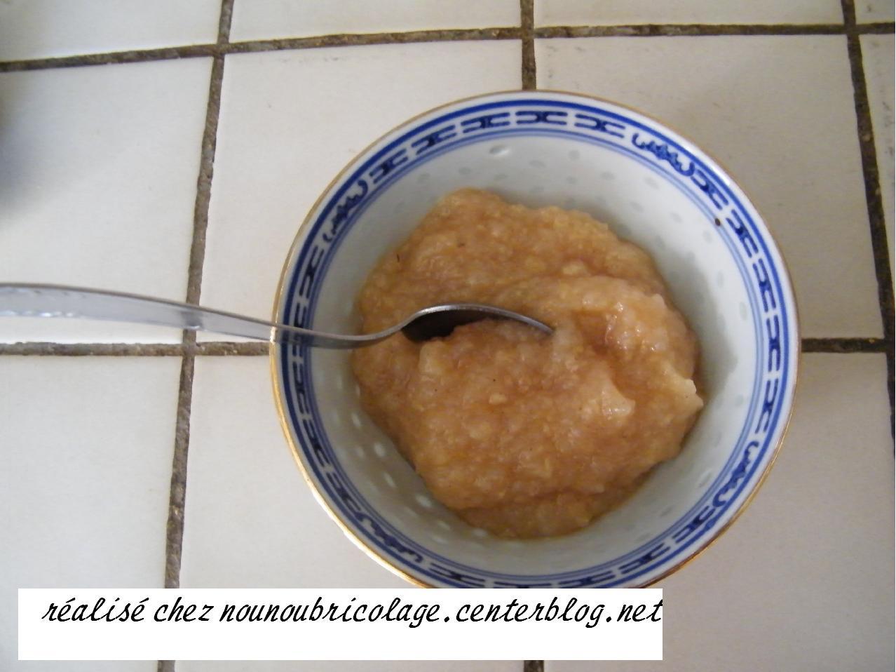 compote pomme cannelle sans sucre ajouté